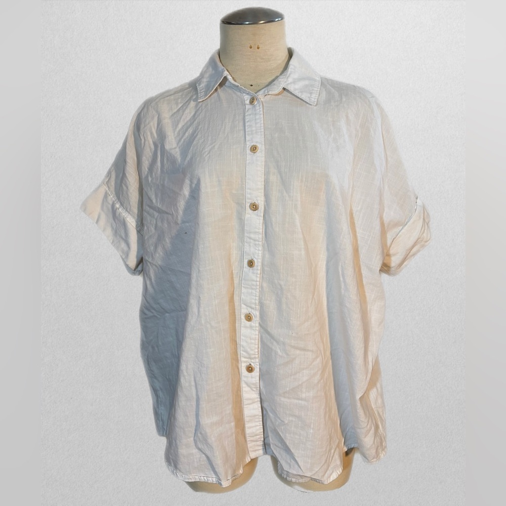 Madewell Cream Button-Up Shirt